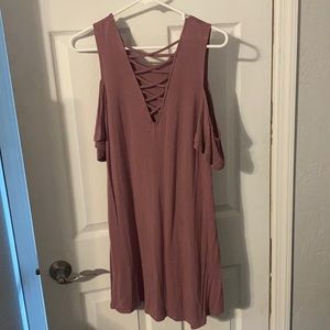 Cold shoulder dress